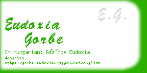 eudoxia gorbe business card